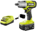 Wrench and in. Cordless Ah 1/2 RYOBI 4.0 Impact Battery Charger 18V with ONE+ Kit