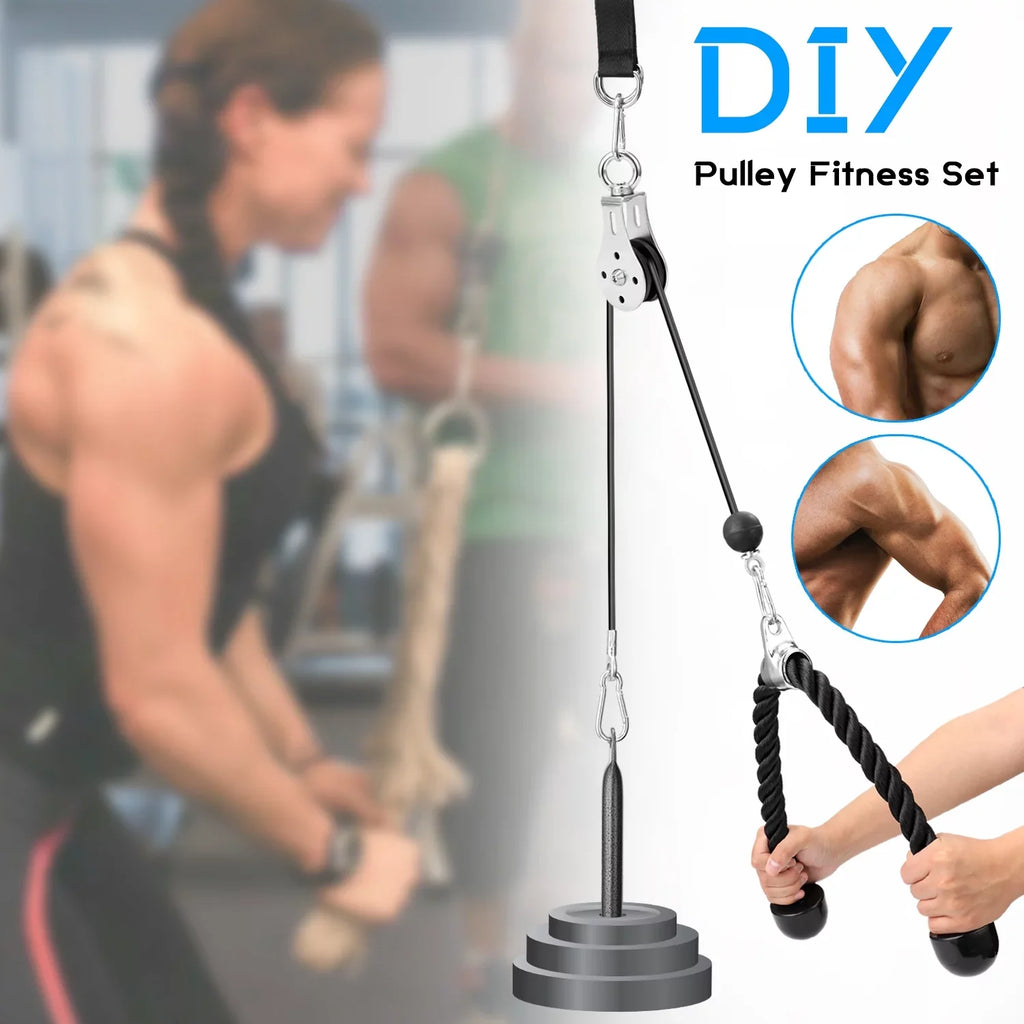 Hand Strength Fitness Training Loading Triceps Equipment Arm Lixada Biceps Pin Lifting Attachment Pulley DIY Machine Cable System Blaster