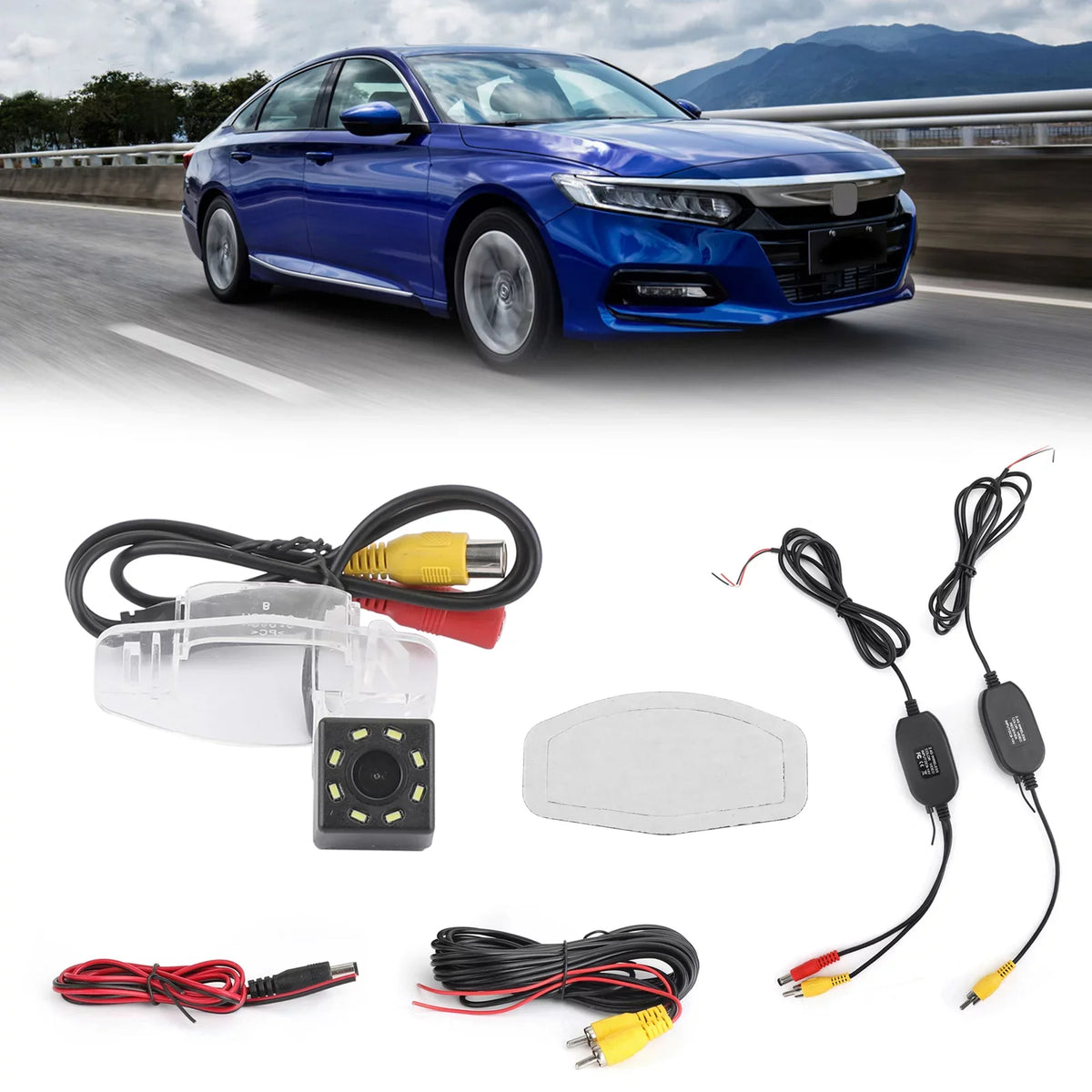 Accord TSX Acura Pilot For Honda Waterproof Camera Wireless Civic Fit Reverse