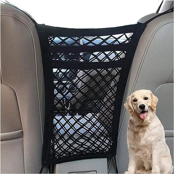 SUVs Auto Storage Barrier DYKESON -Easy Children, Mesh Net with Drive Baby Organizer Car Bag Layer(S) Pet Dog for Stretchable Barrier Cars, Universal and Safety to 3 Install,Safer Pets with