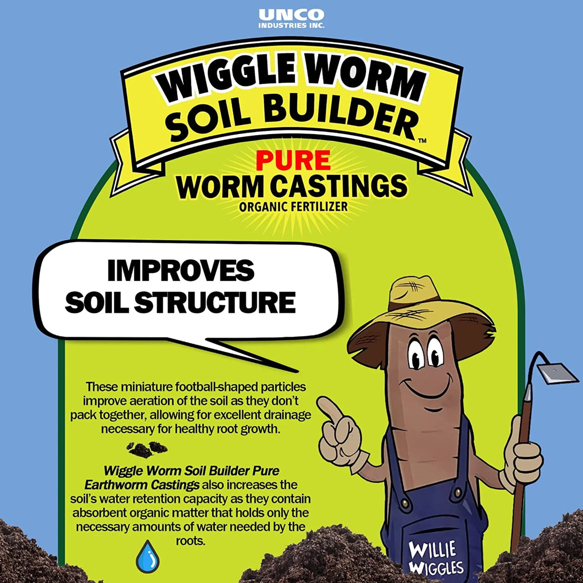 Castings Builder Pack) WIGGLE lb. Fertilizer, Organic WORM Soil 15 Earthworm (4