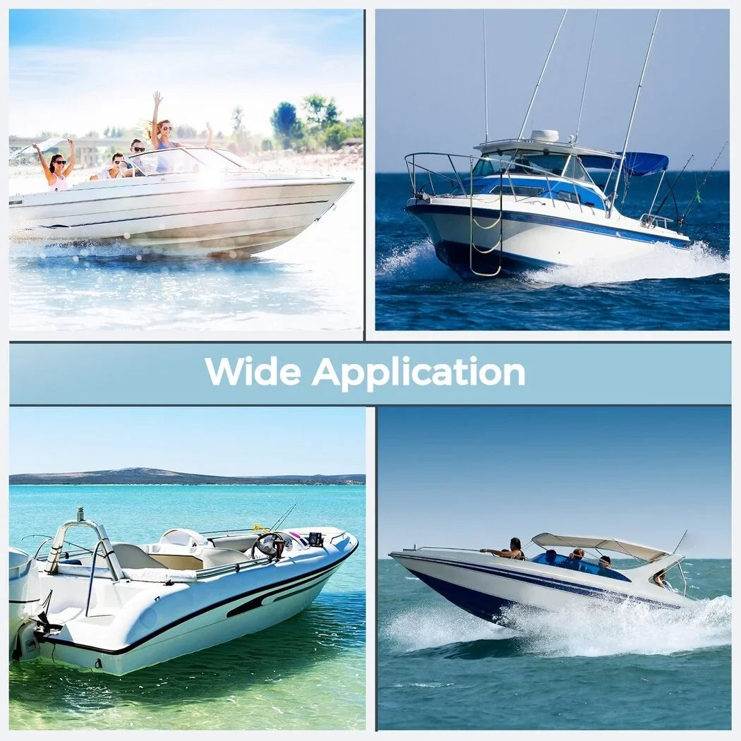 4-Step Foldable Heavy Inflatable Rope Portable exterior Climbing Boat, Ladder, Sailboat, Canoeing, Duty Ladder, Boat Kayak, Rope for Ladder Boarding Motorboat Ladder, Swim