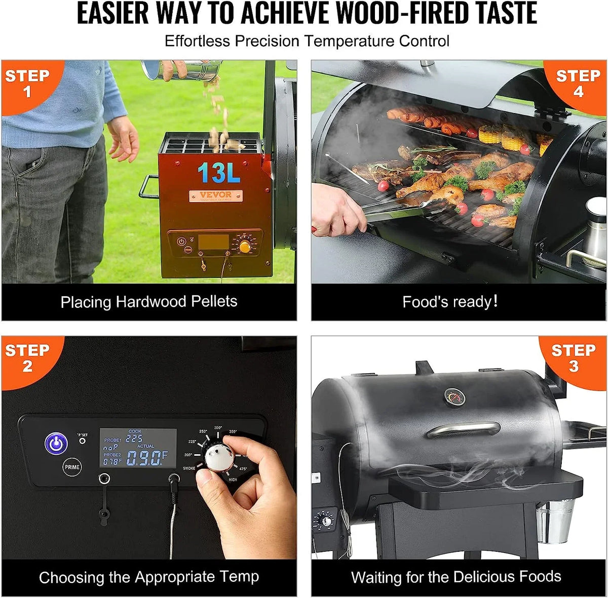 Portable Grill 53" Cooking with VEVOR exterior Cart Grill BBQ Duty Charcoal Heavy