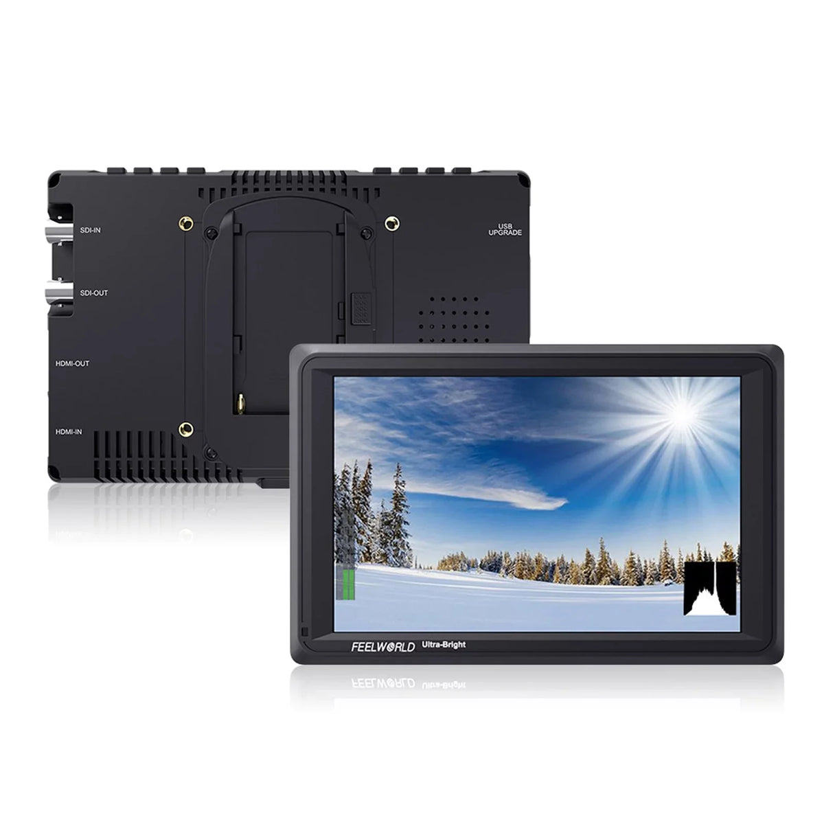 for Ultra Design Daylight Input FW279S Output Viewable Even Outside IPS 1920*1200 Viewable Inch 7 Thin in Field 2200nit / Panel 4K 3G-SDI Bright Sunlight Direct Monitor FEELWORLD