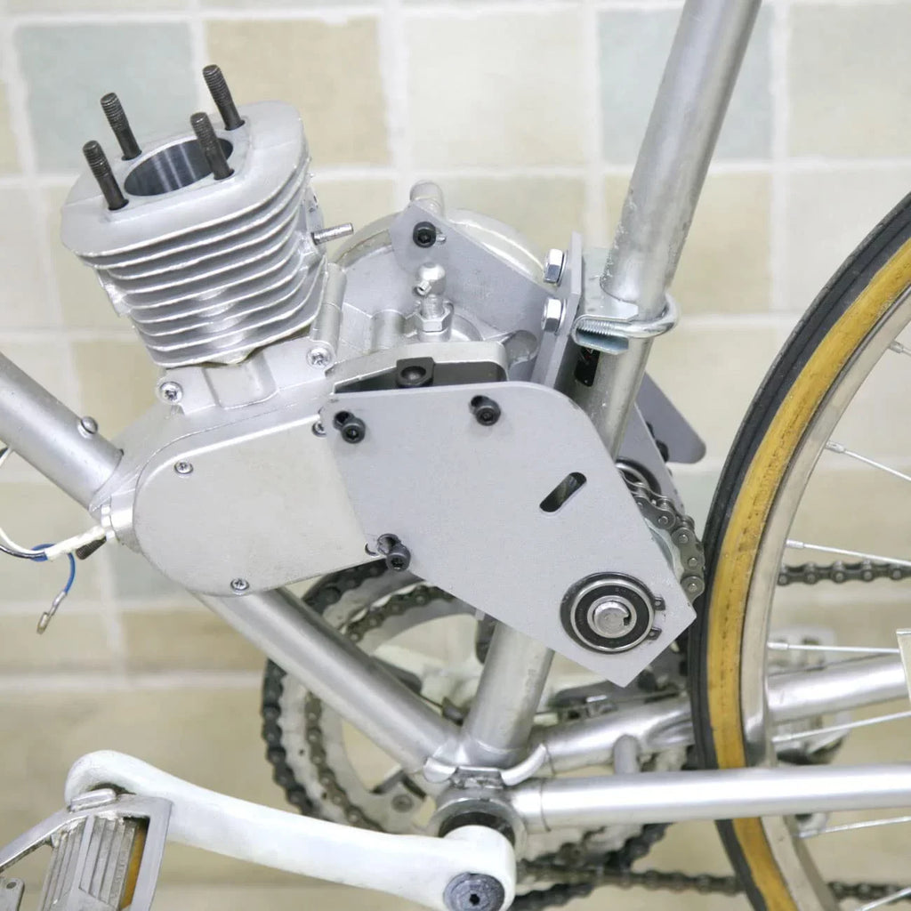 Gas Silver Conversion Bike Set Shifter Jackshaft 415 Chain Kit 2-Stroke Motorcycles for