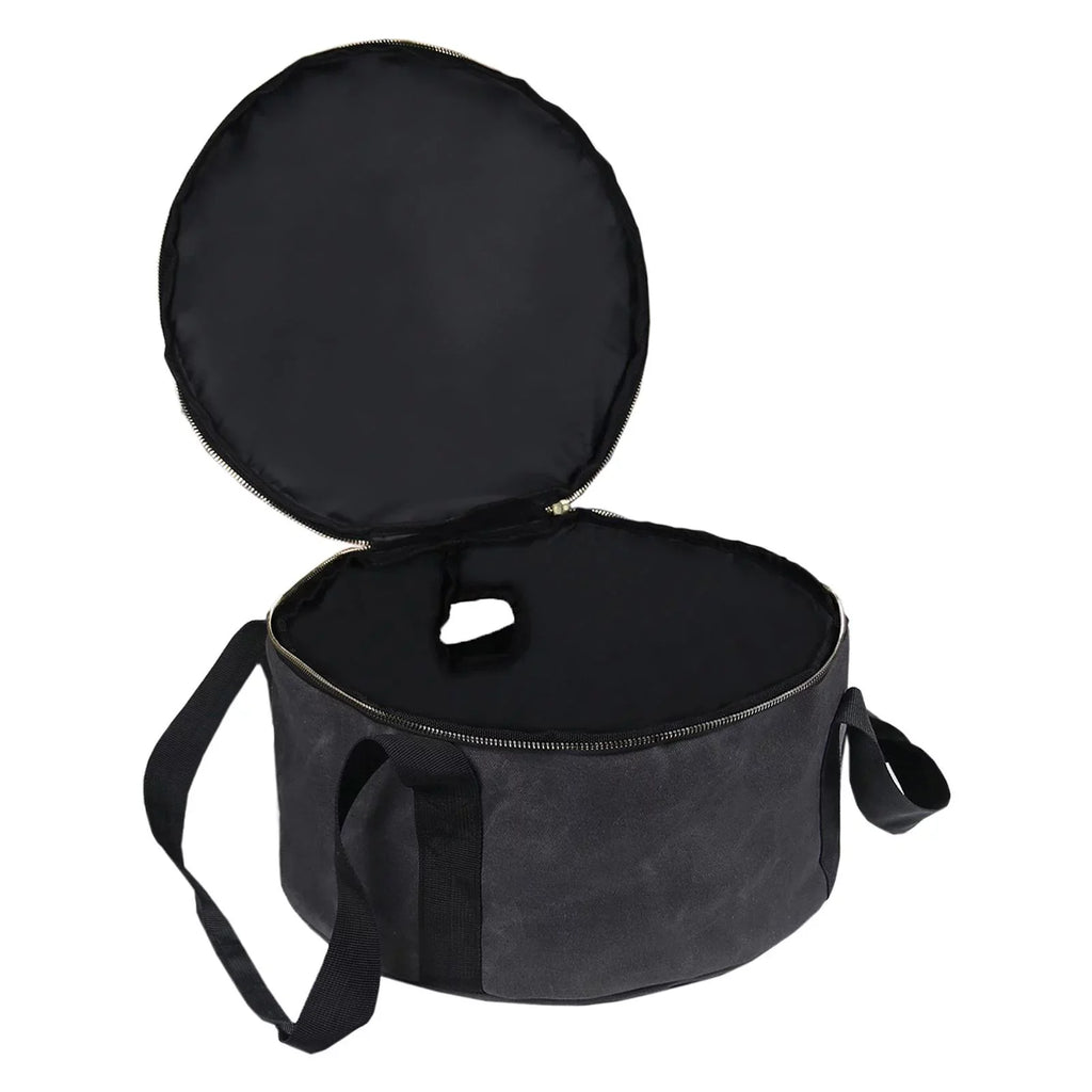 ,Fishing Accessories Cookware for 12" Container Bag ,exterior Handbag Multipurpose Dutch Durable Bag Activities Oven Gray Carry Camping - Storage BBQ