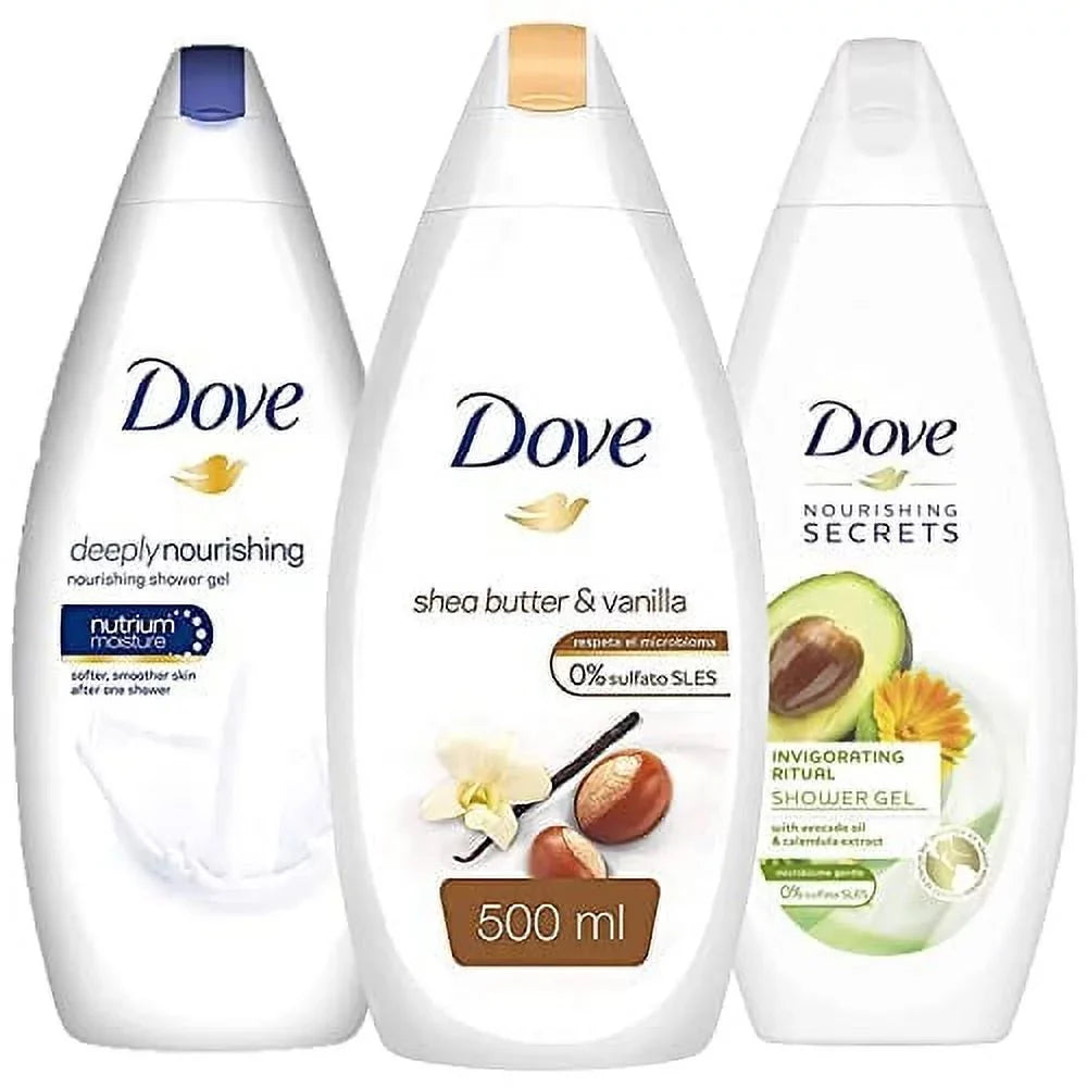 And Avacado Each, 16.9 Variety Glowing Natural Butter, Shea Moisturizers, For Lotus Skin, Body Pack Count Invigorating 3 Wash, Ounces Dove Ritual Oil Ritual Flower, And Softening Pampering