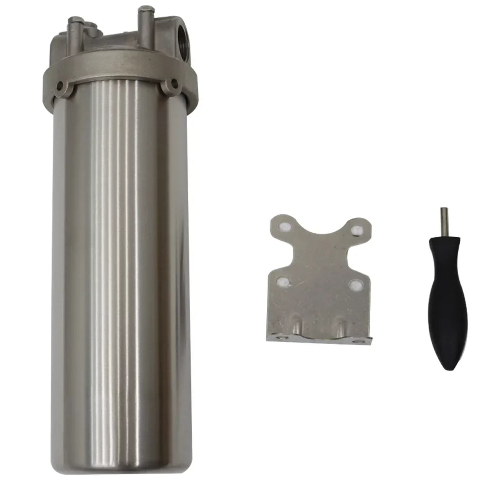 liquid Dirt Scale Wrench Heavy-duty Cartridges Filtering 3/4"NPT for Housing Filter with Bracket 10"L Pin Particles Rust PreAsion