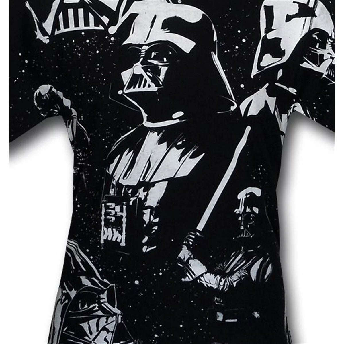 Full Wars Vaders Large Sublimated Print Star T-Shirt-Men's