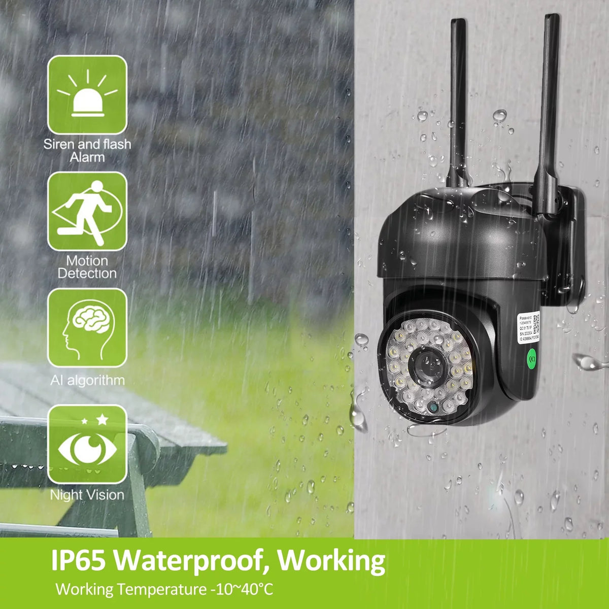Your Waterproof Keep , 1080P Smart Detection, Cameras Color Home Safe Night with Vision, Nebublu Motion IP65 and Secure