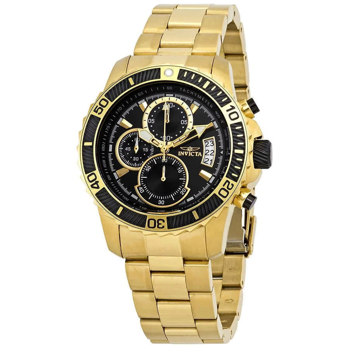 22414 Diver Men's Black Watch Pro Dial Invicta Chronograph