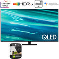 with Year Premium Plan Protection QN55Q80AA Smart 2 Inch 4K Extended (Refurbished) UHD Restored Bundle TV 55 (2021) QLED