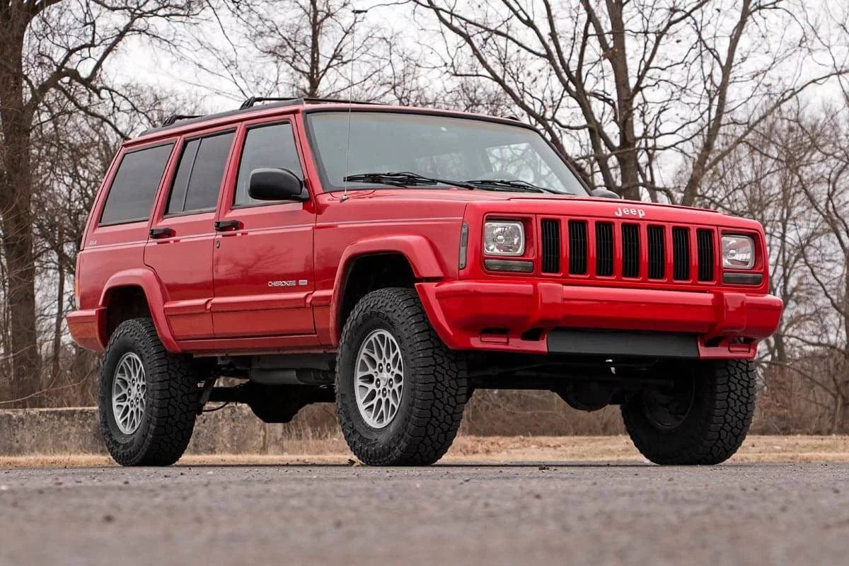 XJ Shocks w/V2 Cherokee Kit Lift - Jeep 1984-2001 630X70 Country for Rough 3"