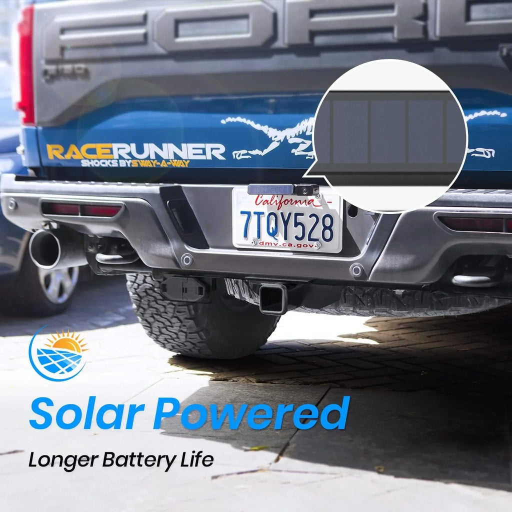 Vehicles Solar Reverse Backup IP68 for Camera Camera Wireless Plate Trailer/SUV AUTO-VOX Camera License Waterproof
