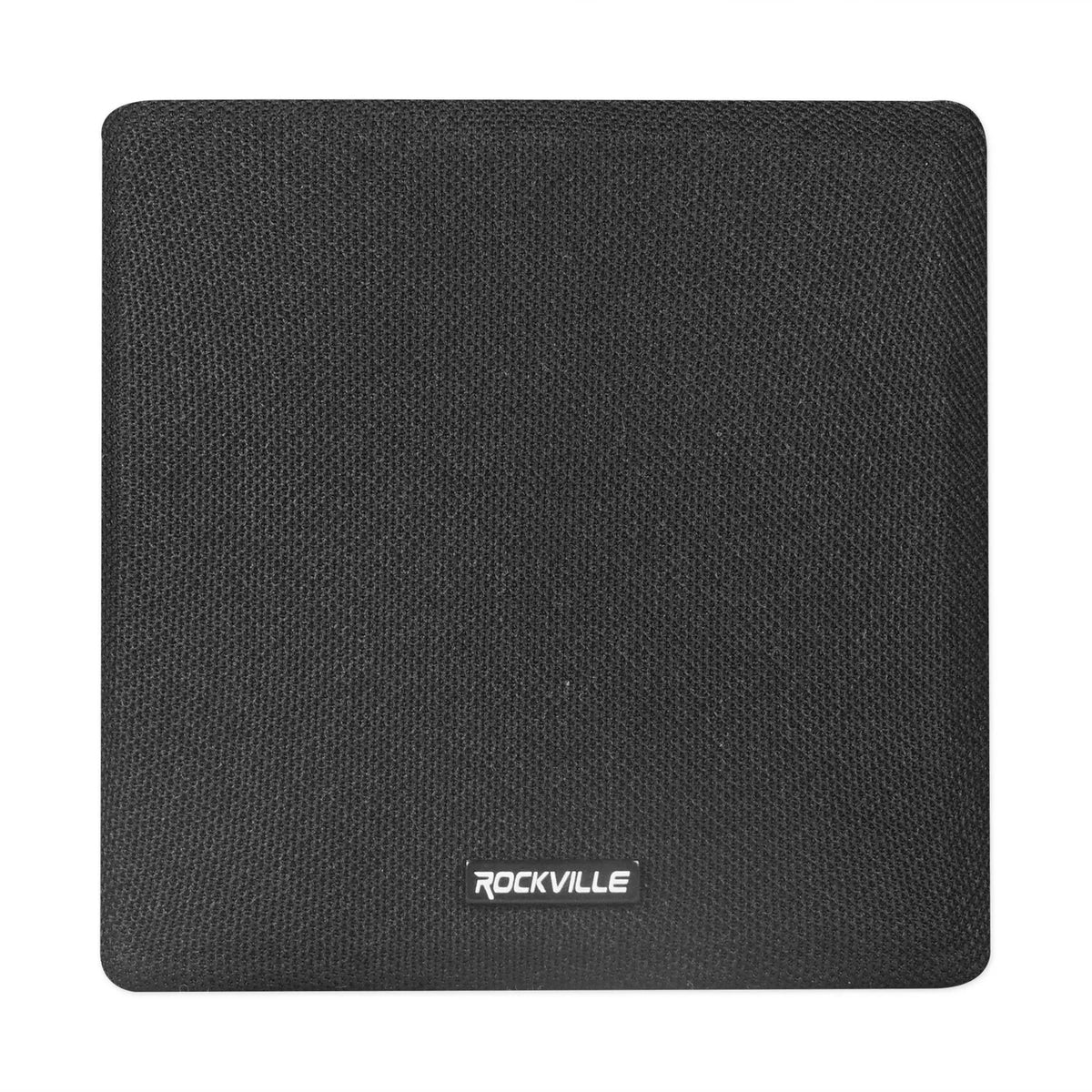 by Rockville Black Brackets Wall of Pair 3.5" Cube Speakers+Swivel Home Theater