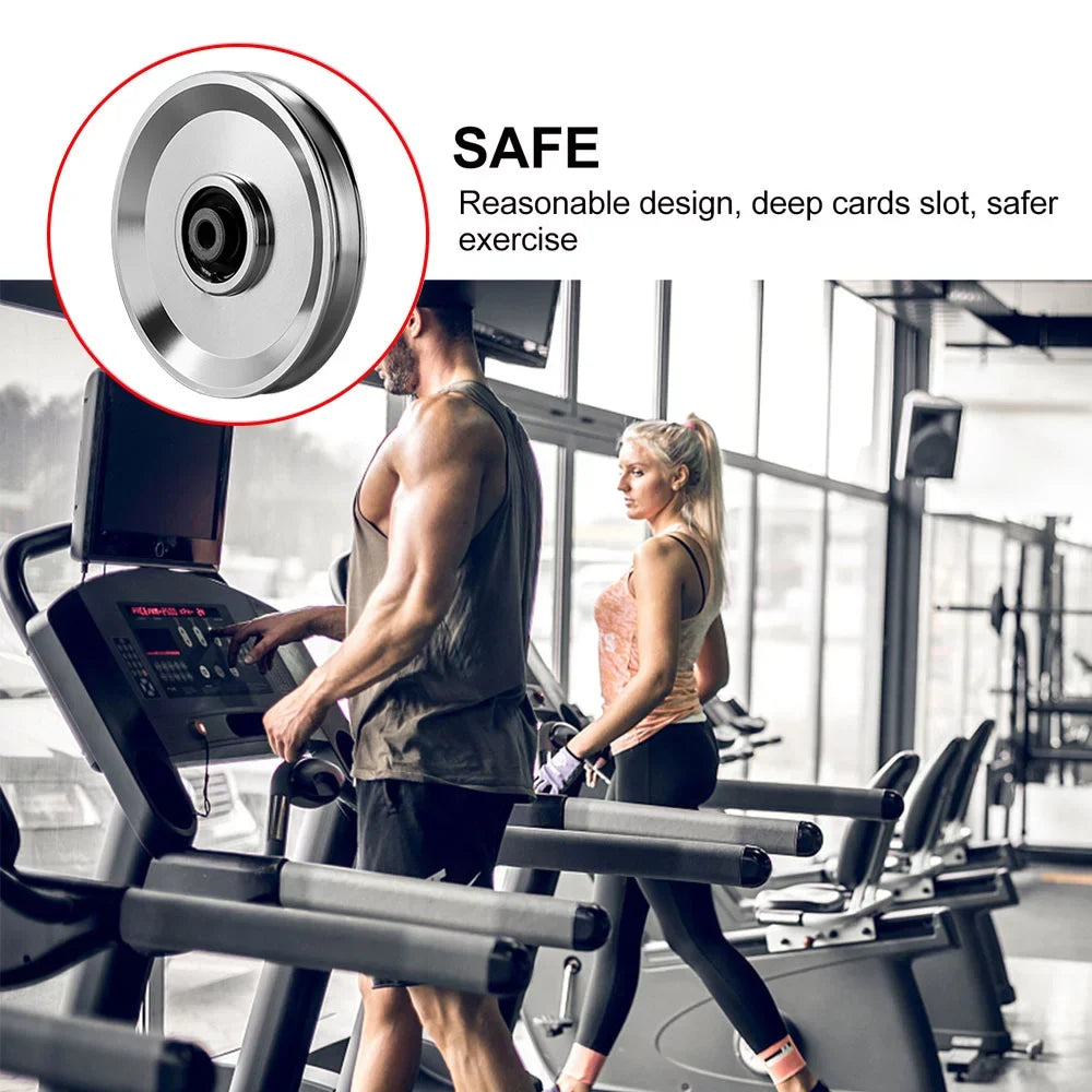 System Gym Part Equipment Cable for Bearing, Universal Pulley Abration Merchine, Nylon Gym Door Wheel Bearing Pulley Wearproof Garage and Equipment Replace 1Pack Universal 120mm/4.72in