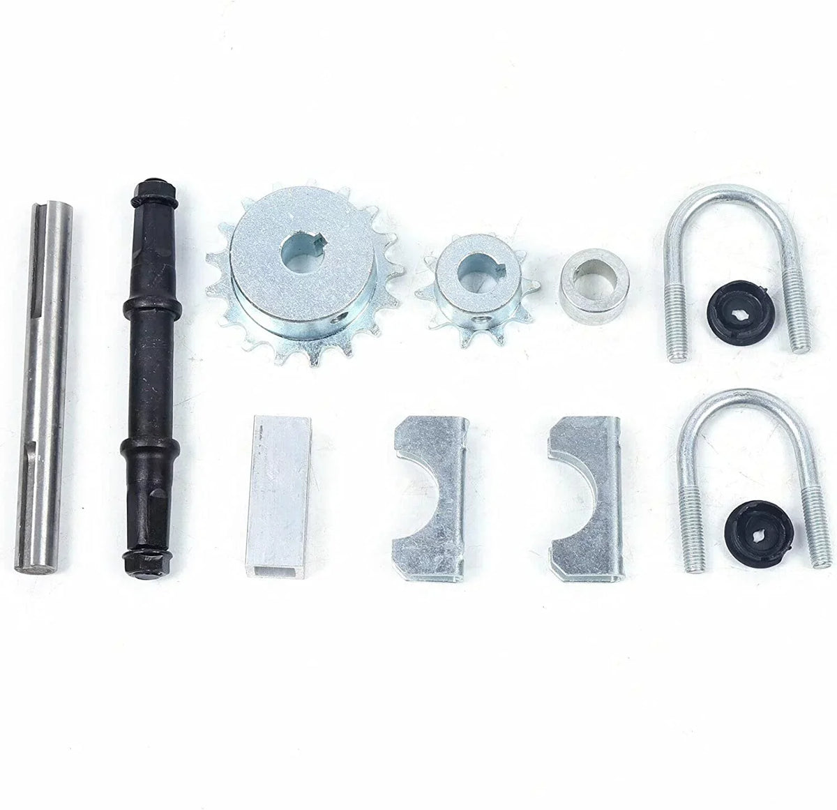 Gas Silver Conversion Bike Set Shifter Jackshaft 415 Chain Kit 2-Stroke Motorcycles for