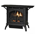 Log Gas Intermittent Set, BTU 30000 Burner Natual Black Matte Contour Pilot