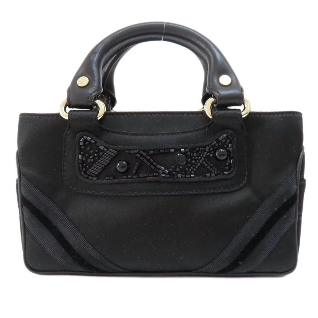 satin Pre-Owned CELINE boogie Celine handbag bag (Good) ladies