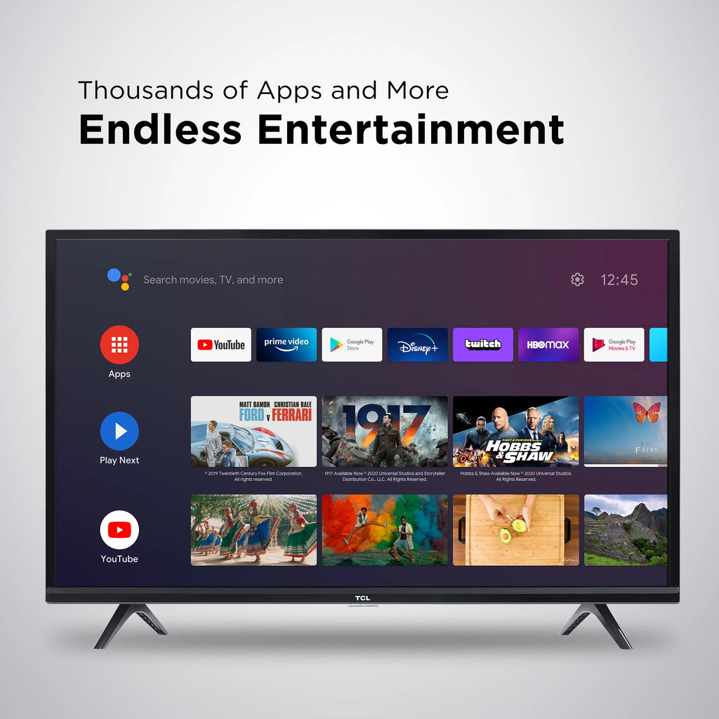 FHD Android TCL Smart TV Restored Class (1080p) LED 3-Series (Refurbished) 40" 40S334