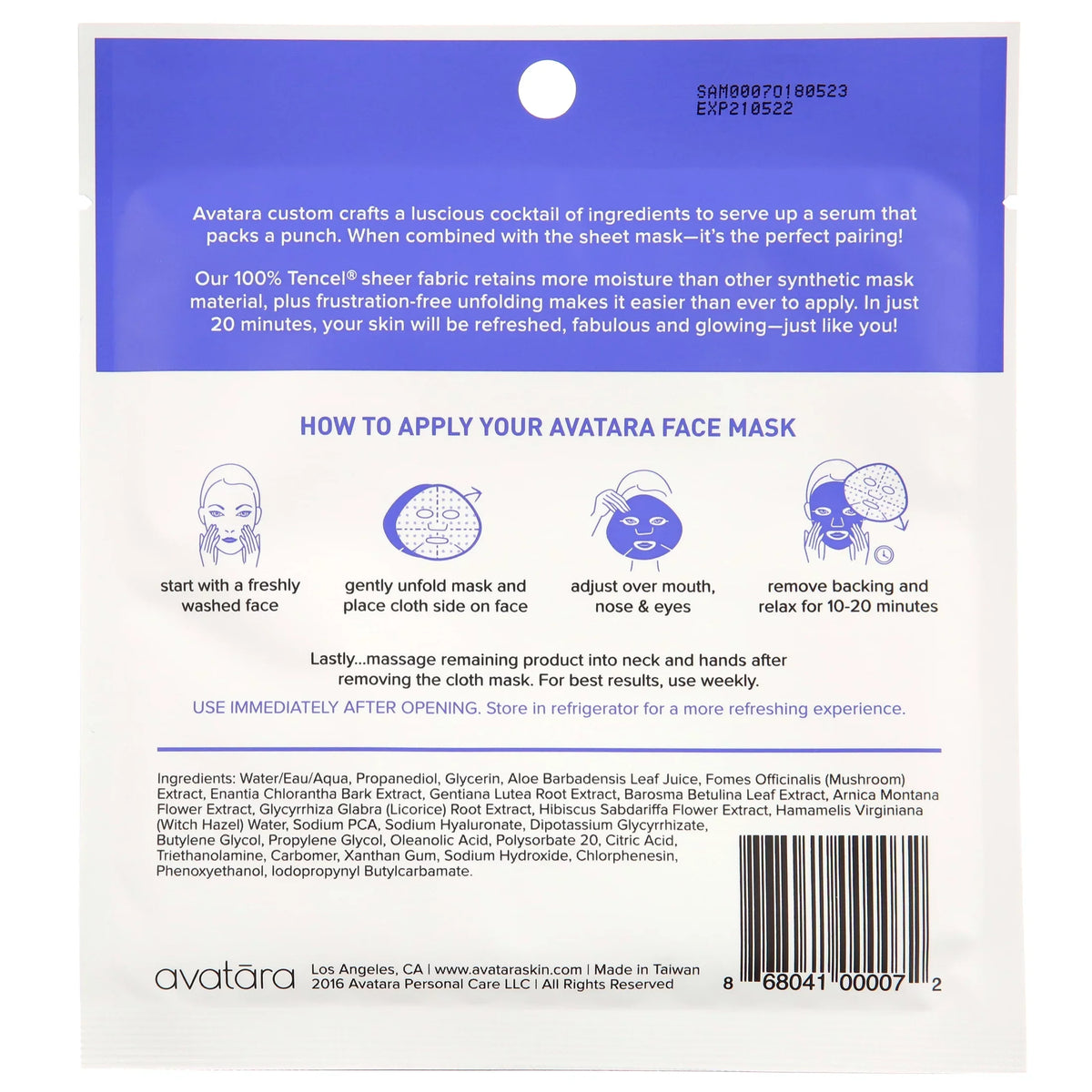 Clear Pack Multi Face Out Mask