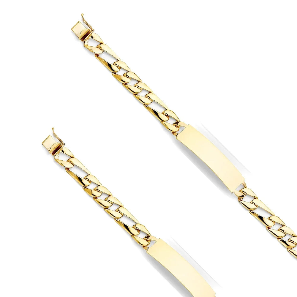 Bracelets Women for 14KY Weight for Link ID 14k Chain Yellow Jewelry Gold | - Stamp Gold and Men| Elegant 8" Cuban Bracelet Men’s Gift | 16.8