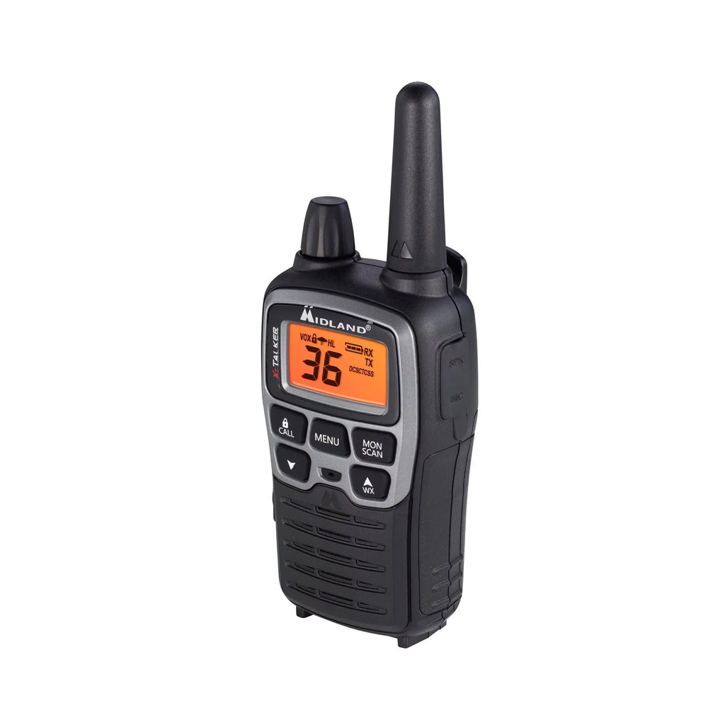Channels, Radio T71VP3 FRS Midland 38-mile, Two-Way bundle Black Talkies, Walkie 36 X-Talker