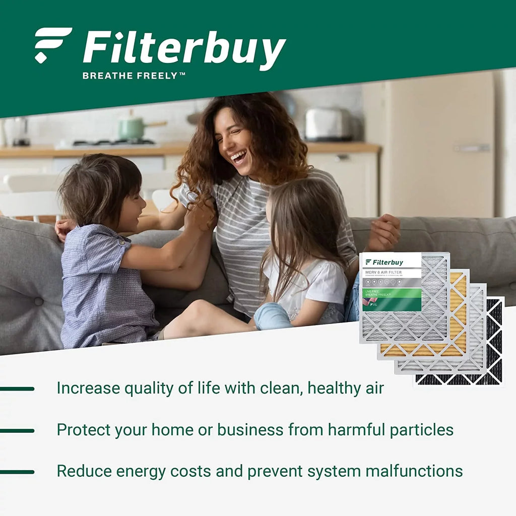 Furnace 11 for Night, Pleated Air MERV Filters Bryant/Carrier & (4-Pack) Filterbuy FILXXFNC0021, 19x20x5 Payne HVAC and AC Day