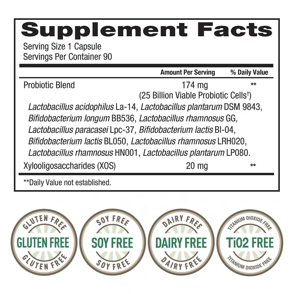 Vegetarian Capsules Daily 90 Probiotic, Women's trunature