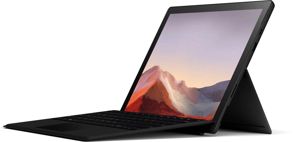 7, Plus i5-1035G4, Home, Core Intel Microsoft Pro PUV-00016 256GB 8GB 10 Windows 12.3" Black, Iris Surface Tablet Touch-Screen, Graphics, Memory, Matte SSD,