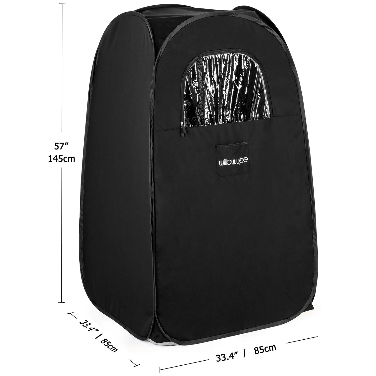 Portable | Foldable Home Tent, Spa Body (Black) Steamer, Personal with Sauna Steam Bluetooth Chair Control,