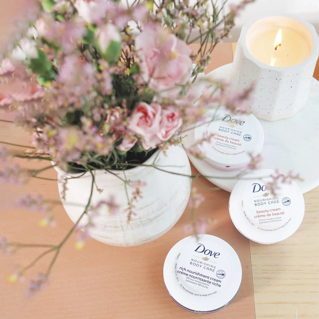 Cream, Moisturizing Of Dove Ceramide Body Fast-Absorbing Fl 5.07 For Nourishment Body Extremely Rich 12) Skin, 72-Hour Hand Lotion With & Face, Dry Cream Serum, (Pack Oz Love