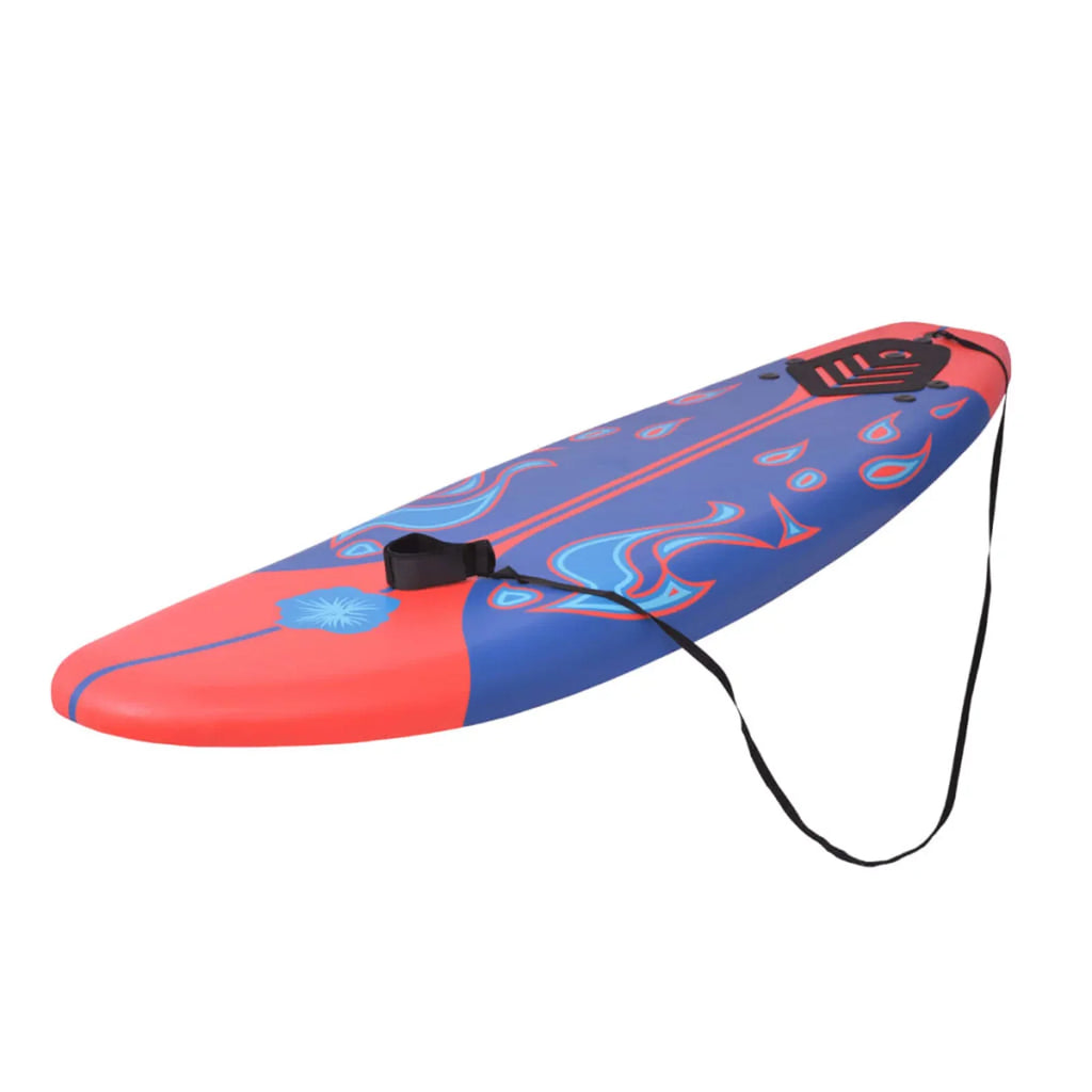 66.9" Irfora and Red Surfboard Blue