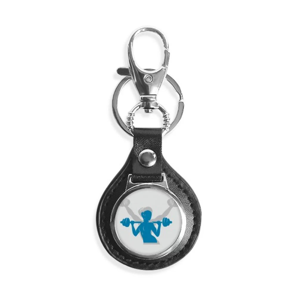Fitness Link Metal Weight Dumbbell Chain Ring Key Keyholder Finder Process Hook Lift