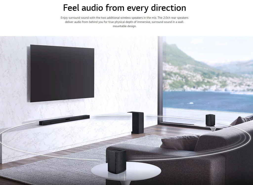 Surround Channel LG System - SLM4R Soundbar Speakers with 420W Wireless 4.1