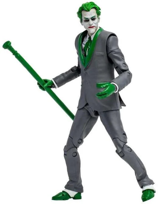 White Gold Collection McFarlane The Edition, Criminal Batman & DC (Black Action Jokers) Joker: The Three Label Accent Figure