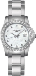 & L3.258.0.88.6 Conquest Women's Longines Watch Diamonds Pearl White