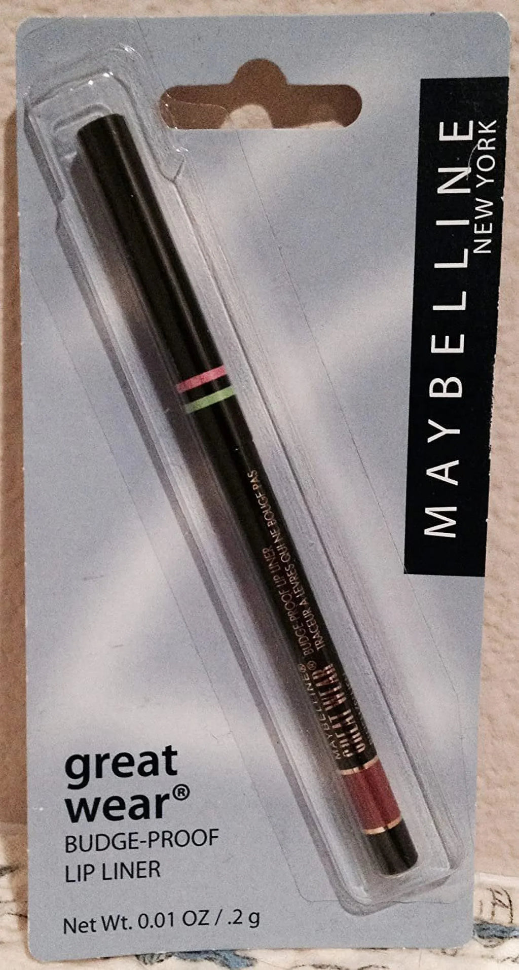 Pencil. Budge Lip Pack 3 Brick Maybelline Proof - 1 Great Liner Wear