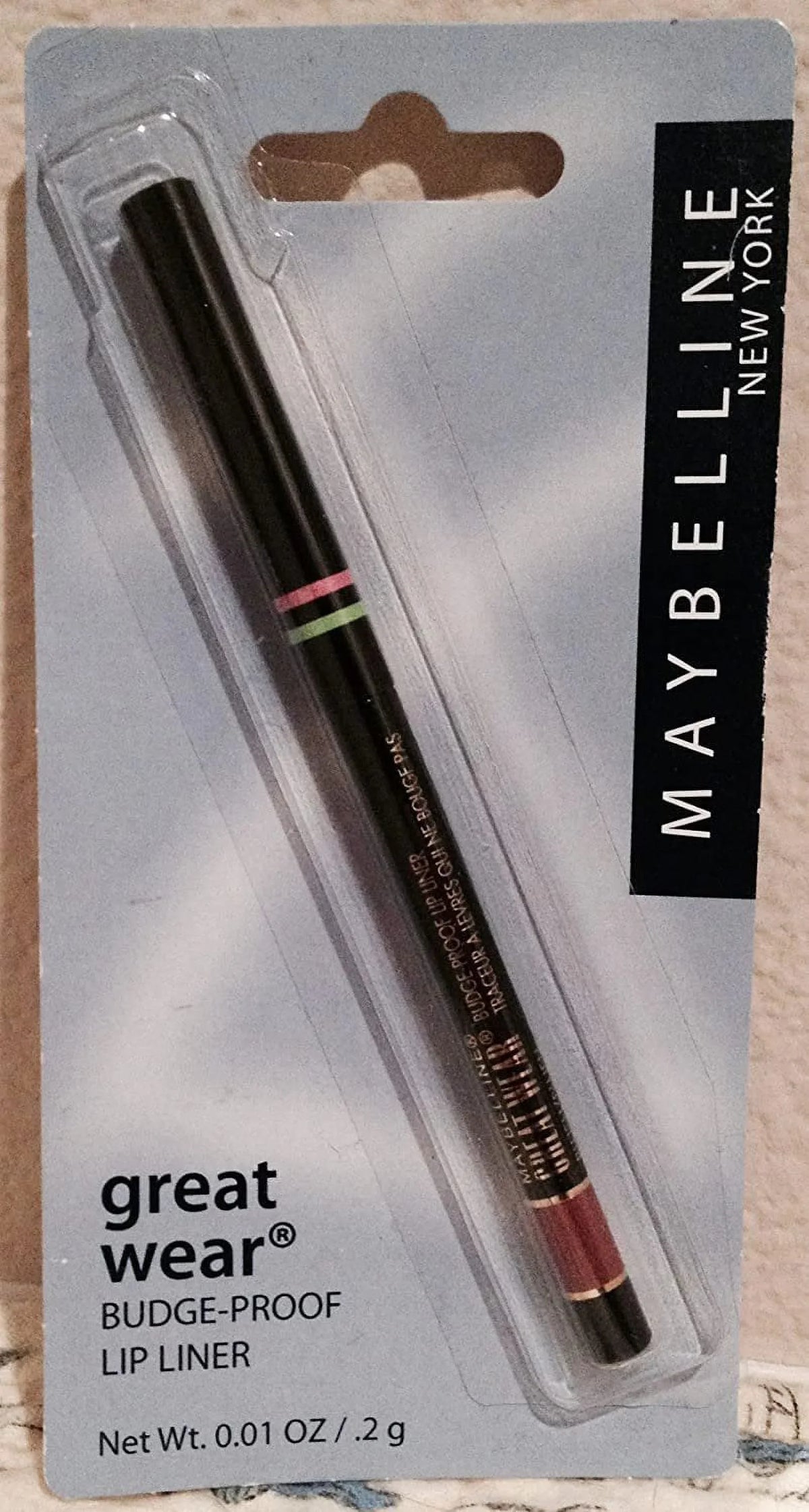 Pencil. Budge Lip Pack 3 Brick Maybelline Proof - 1 Great Liner Wear