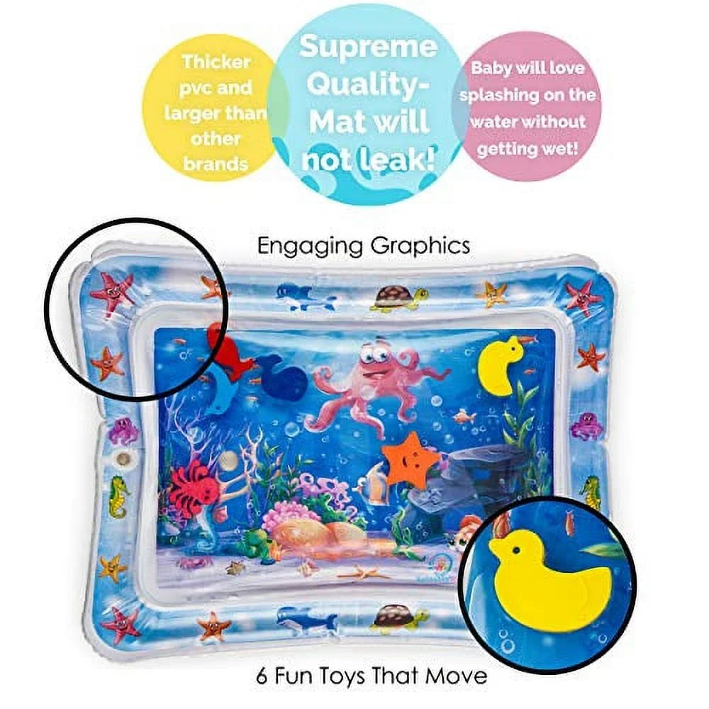 Baby's and Play Splashin'kids Growth mat Perfect time Fun Premium Activity Tummy Infants liquid The is Stimulation Inflatable Your time Toddlers Center