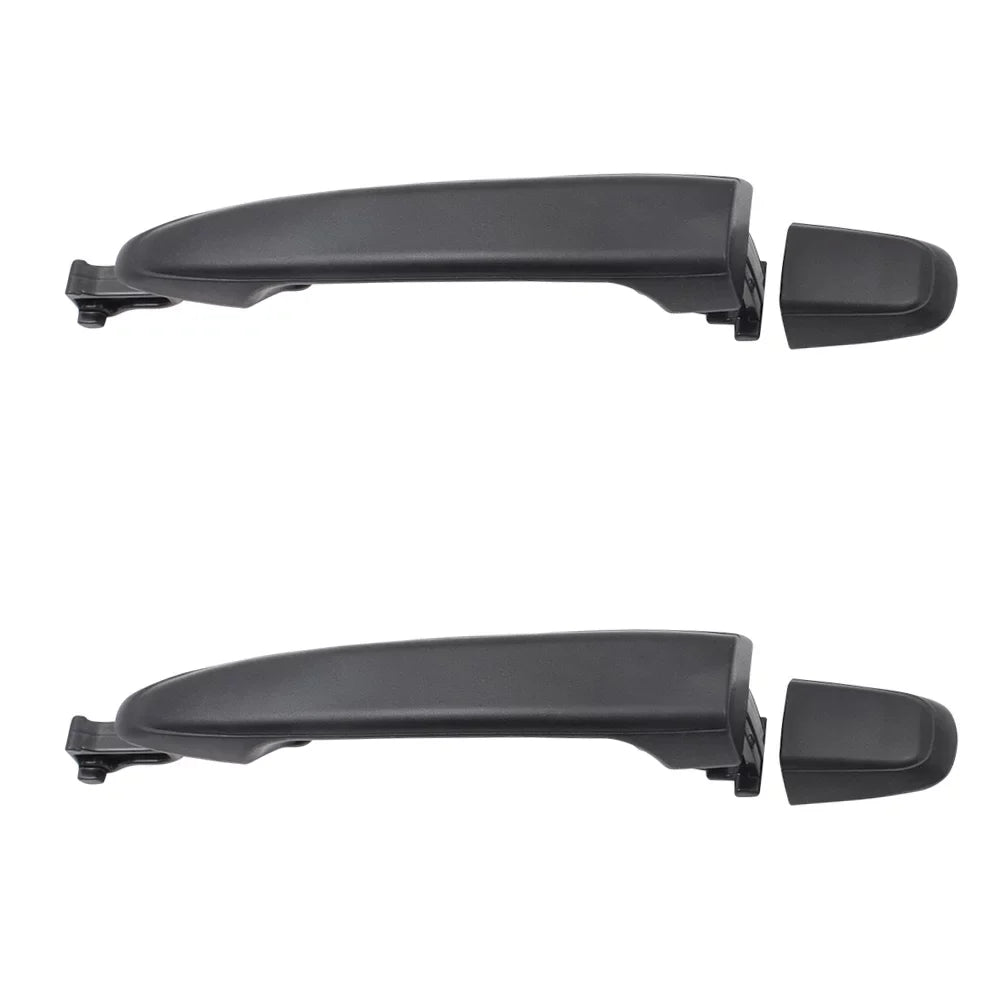 Door Brock Black Set Sliding Outside Handles Replacement Compatible 2004-2010 with Textured with Van Cap Sienna