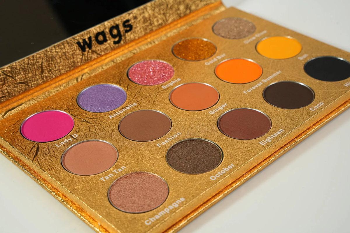 Palette, Palette, Matters Vibrant Eyeshadow Pigmented Wags Colors and Summer High Gold