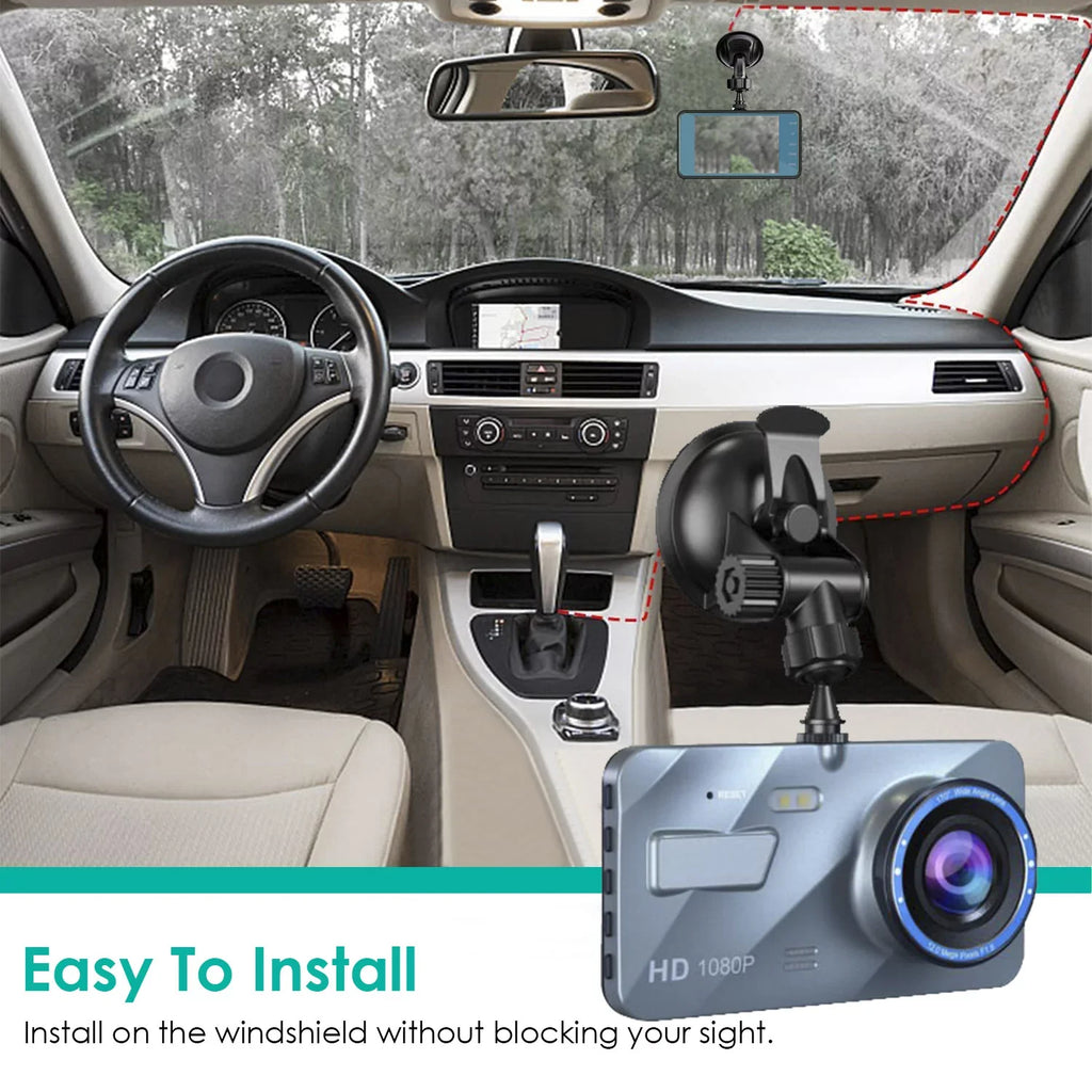 Parking 4.5" Camera Monitor&G-Sensor, Dual 70° Dash Angle,G-Sensor, iMounTEK Car Rear with Wide and Super Front Cam Dash