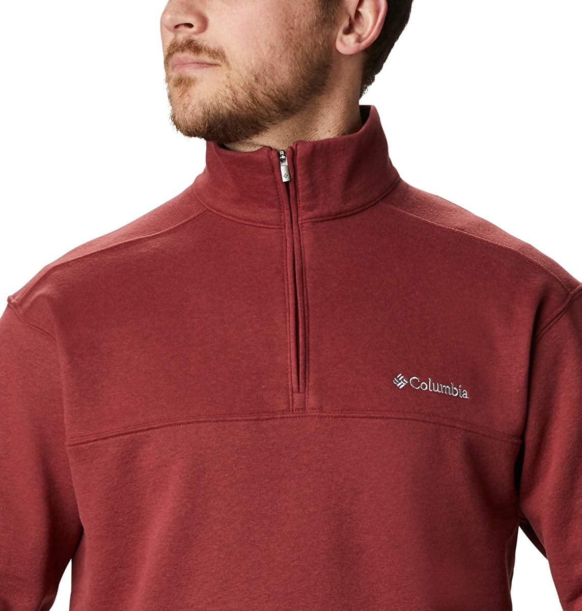 Men's Red Mountain II Hart Half Jasper, Columbia Large Zip,