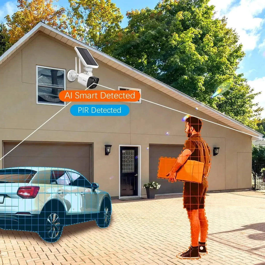 Home pre-installed OOSSXX {100% Drive Camera System}, Wire-free Wireless Hard 3.0MP Security 2K with by 2TB Surveillance Solar system, 8-channel 6pcs cameras NVR, solar