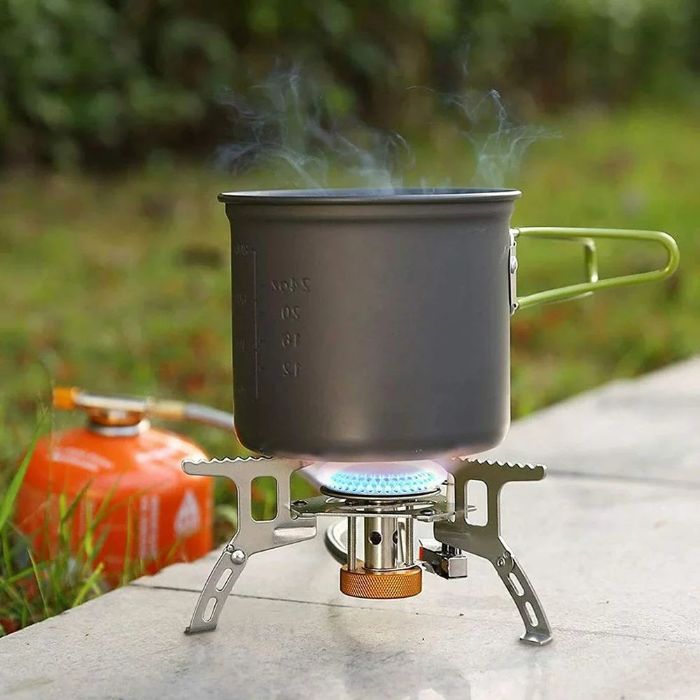 Stoves, Silver stove Lightweight Windproof exterior, Backpacking Portable for Camping
