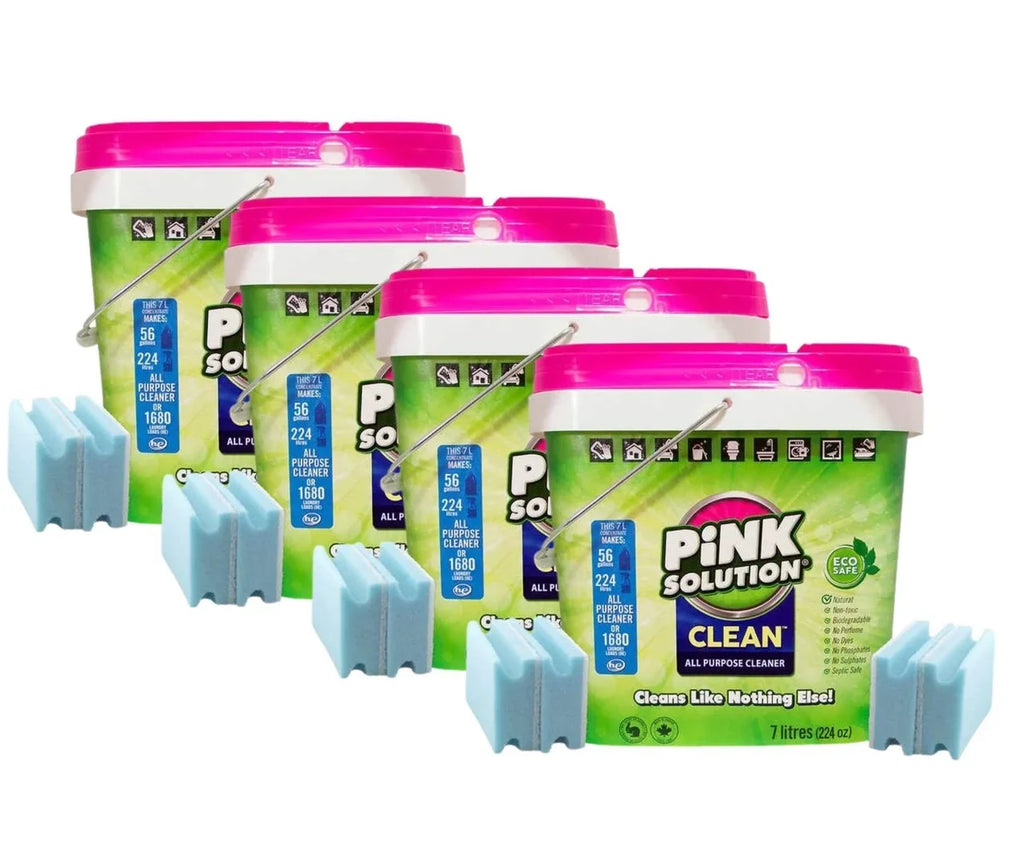 Clean Versatile Pink All Cleaner Bundle(4/Case) Purpose Solution 7L