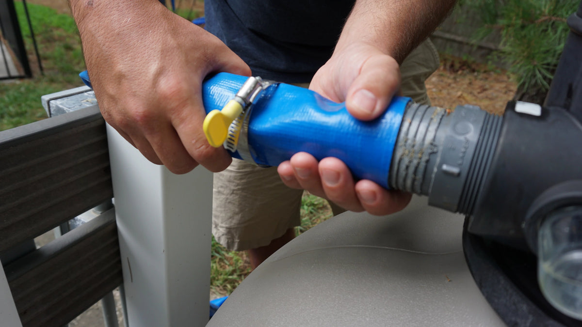 Filtered Cartridge Fountain Hose Kit & with Hose liquid Swimming Pools #400 Backwash Pool for 1.5" Sand Waste