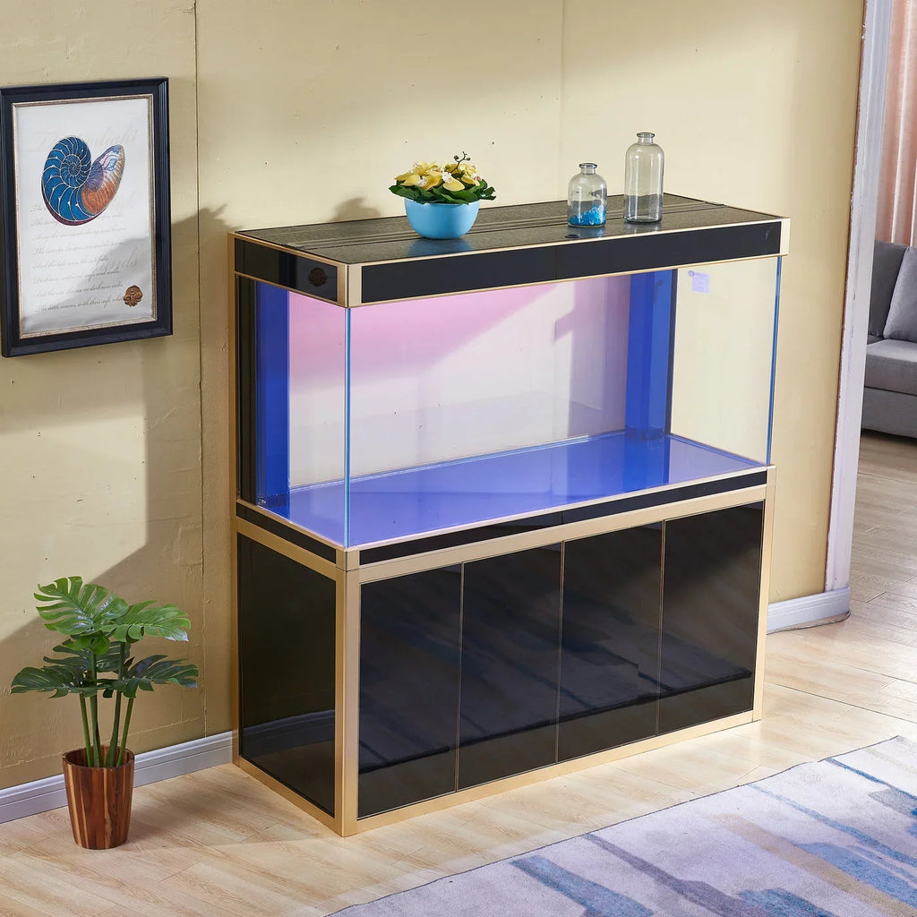 Dream Tempered Gallon 250 and Glass Black Gold Aquarium All-in-one Aqua