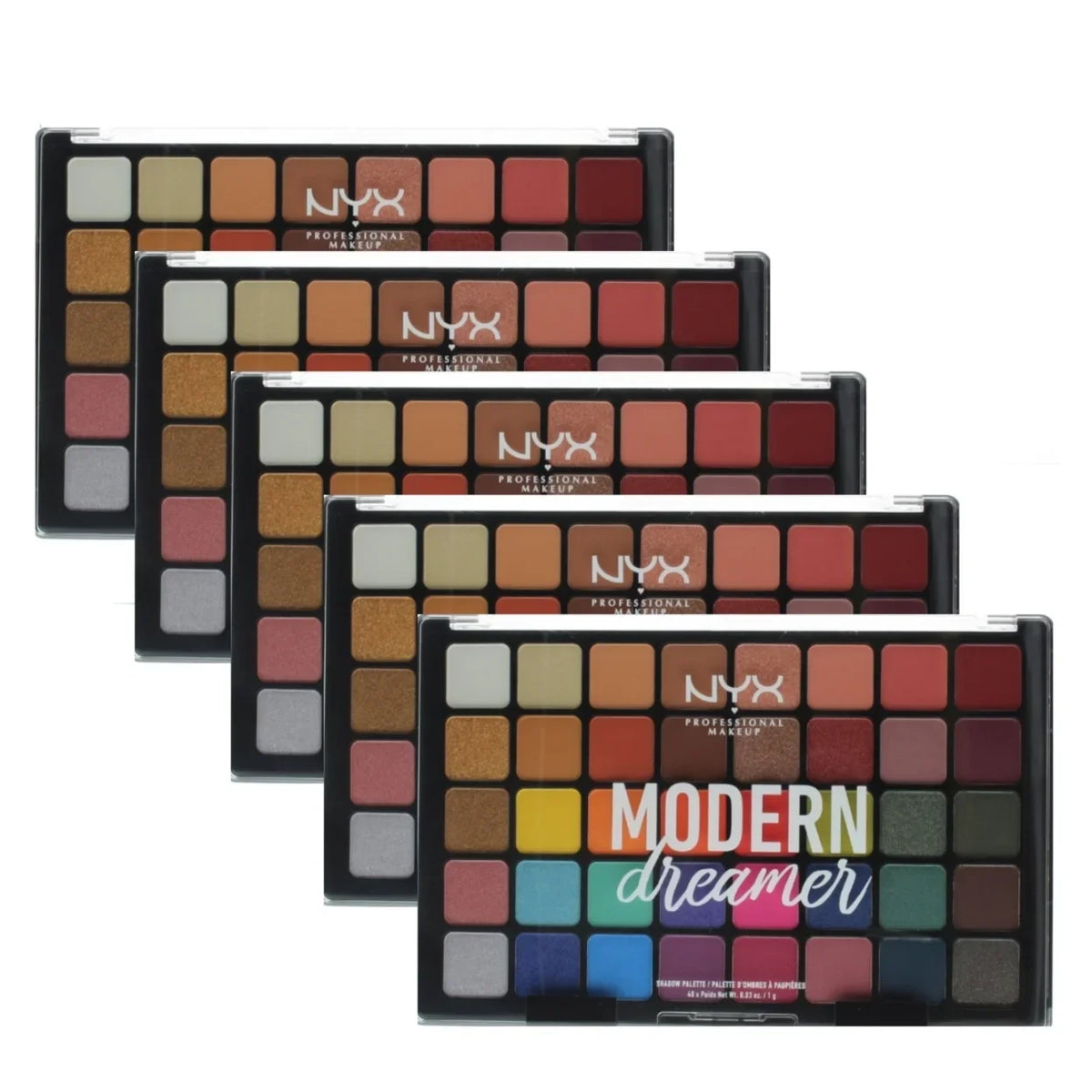 Makeup Shadow 0.03oz) x Shades 1.2oz/40g NYX (5 Pack) Professional Palette Dreamer Modern (40